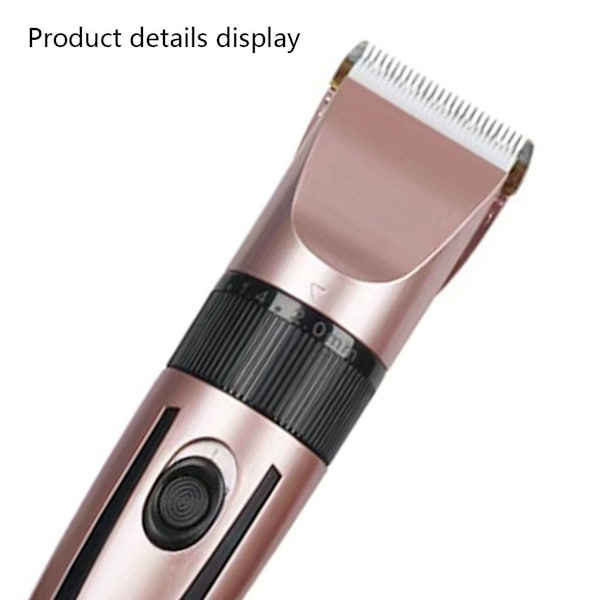 Profesjonell hårklipper for menn - Oppladbar (Rose Gold) KLB