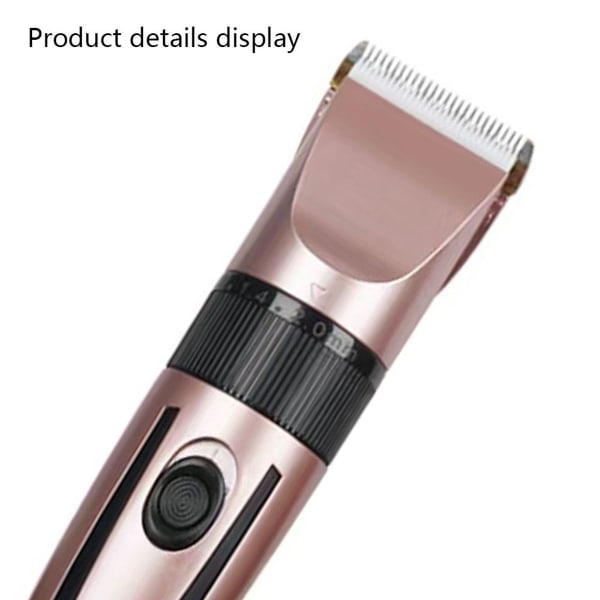 Professionel Hårtrimmer til Mænd - Genopladelig (Rose Gold) KLB
