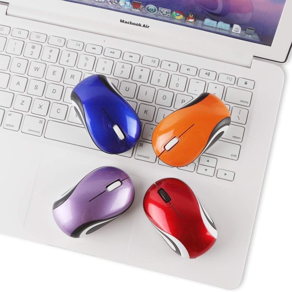 Mini liten trådløs mus i barnestørrelse, optisk bærbar med USB