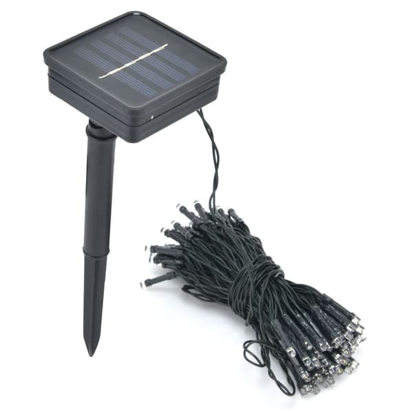 12m solcelle-lyskæde, 8 lystilstande, 100 LED'er, IP44 KLB