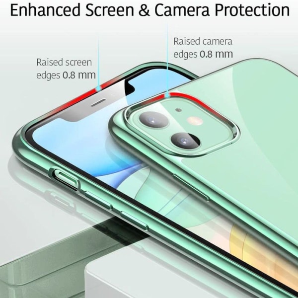Kirkas silikoni Suunniteltu iPhone 11 case - Ohut kirkas pehmeä TPU