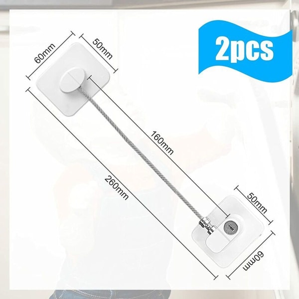 Piece of child safety window, PVC window holder without drilling, self-adhesive refrigerator