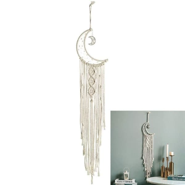 Macrame väggbonad bohemisk gobeläng månvävd gobeläng handgjord KLB