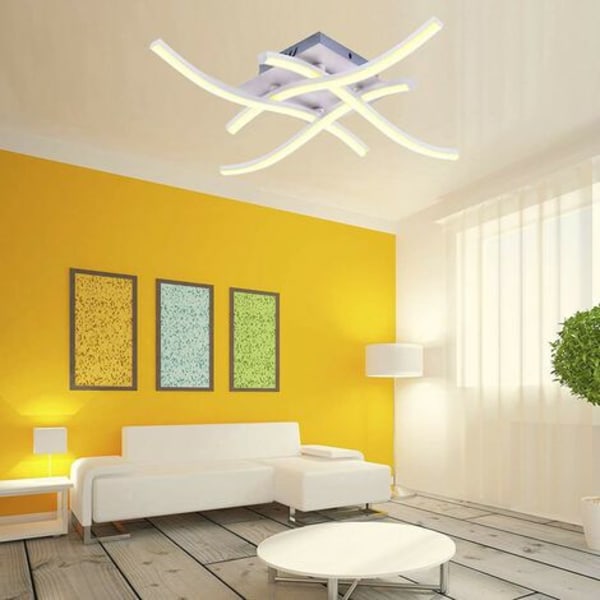 Hofuton LED taklys, lysekronelampe moderne design taklys buet lys for stue soverom spisestue