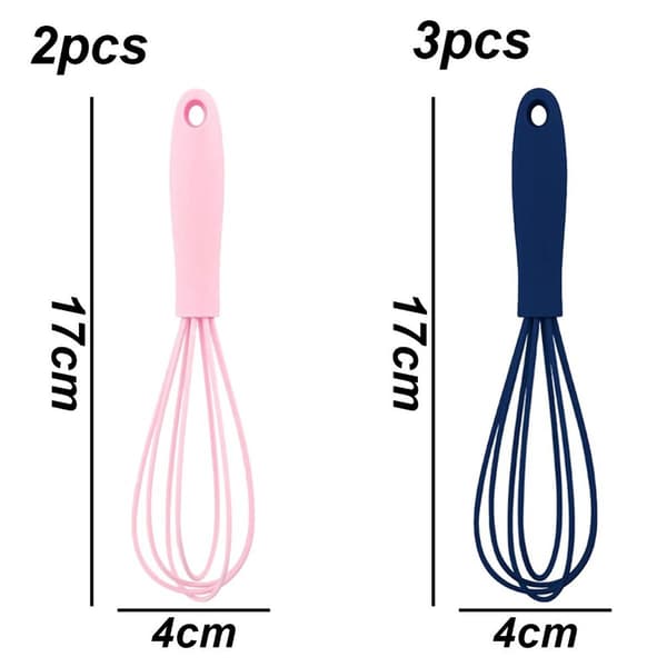 Silikonvisp, 5-pack Mini Silikonvisp för 2 Rosa + 3 Mörkblå KLB