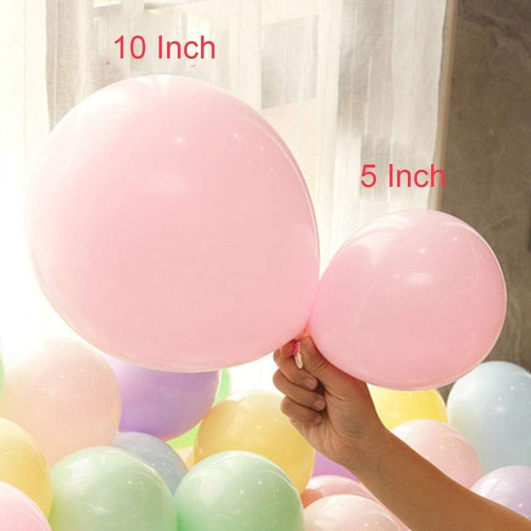 Färgglada ballonger, 100 latex färgade ballonger, festdekoration ballonger med KLB