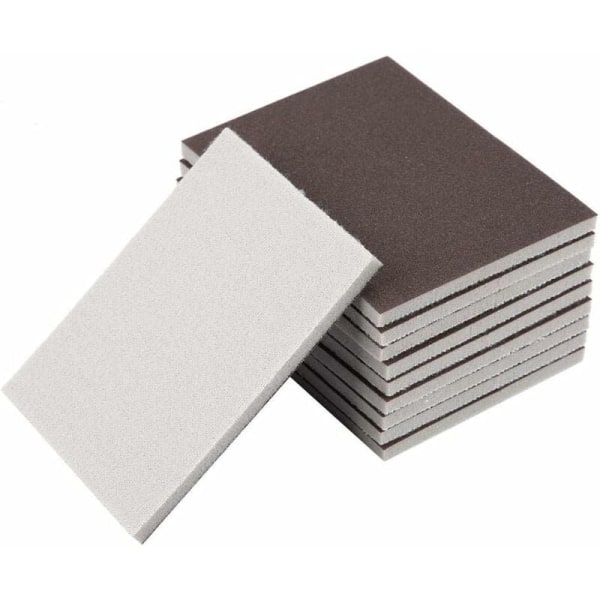 10PCS Square Sponge Sandpaper for Automotive Sanding Wood Furniture 120/180/240 Grit(180) KLB