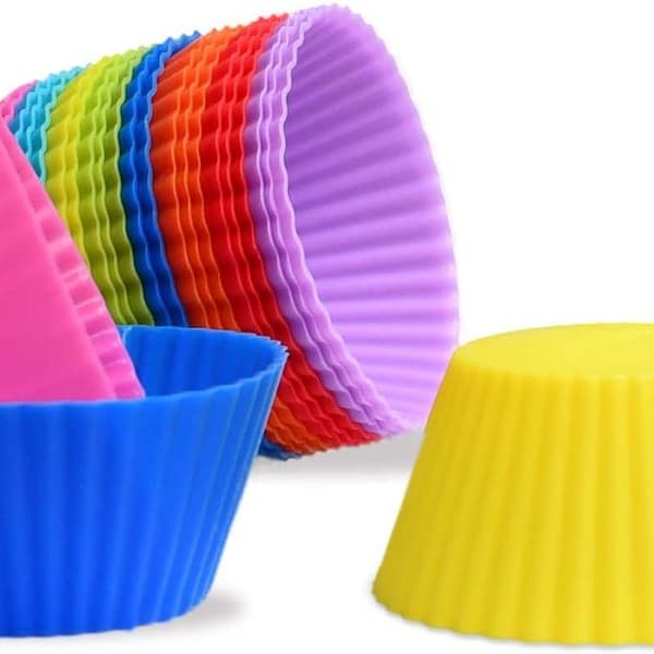 Silikon Mini Kakeholder Gjenbrukbar og Nonstick Muffins Silikonform