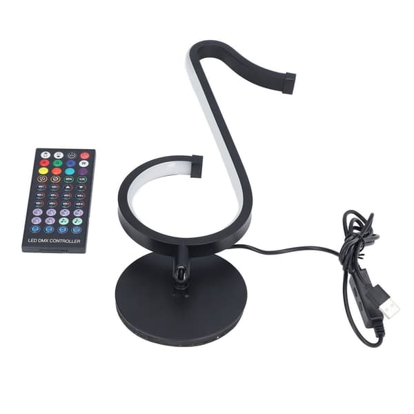 Musikklampe RGB musikalsk noteform lys KLB