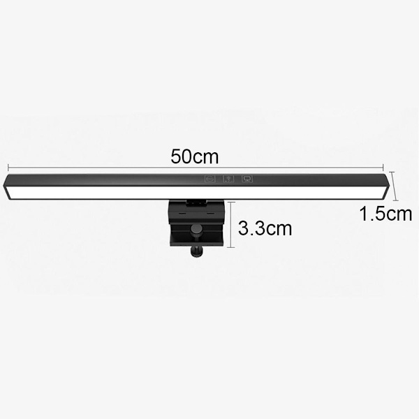 Quntis datorskärm USB LED-lampa med touch-kontroll, anti-blått ljus, KLB