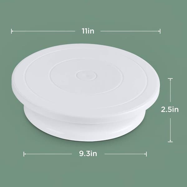 Roterende kakeplate for baking kaker, bakverk, glasur