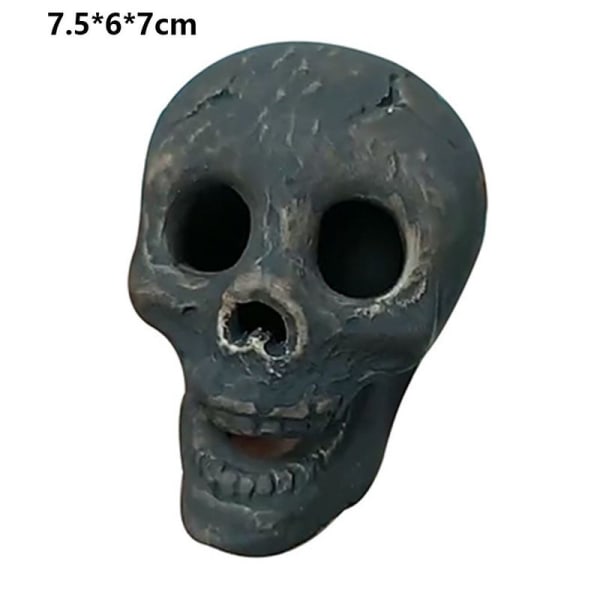 2 kpl keraamisia Halloween-luurankoja Realistic Skull Head Bones Ghosts