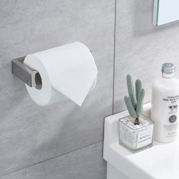 WC-paperiteline ilman porausta, kromattu 304 ruostumaton teräs