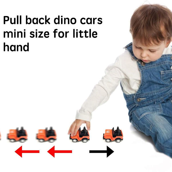 Træk tilbage metalbiler, 8 pakke Die Cast Mini legetøjsbiler, KLB