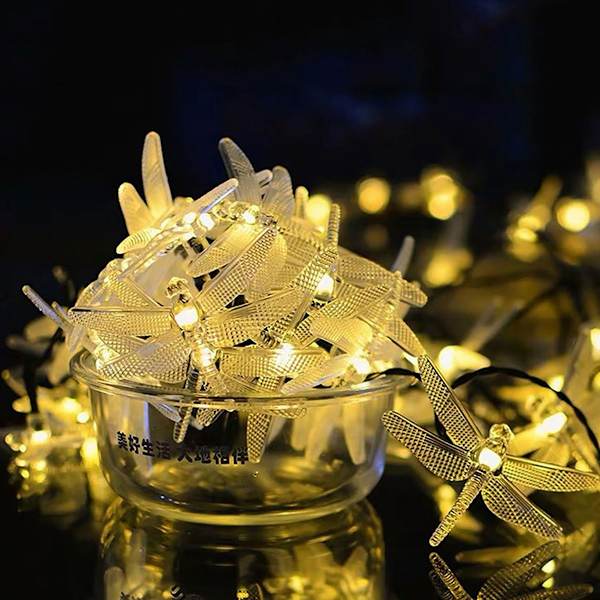 10 LED 1,5 m Libelle-formede Fe-lys til hjemmet KLB