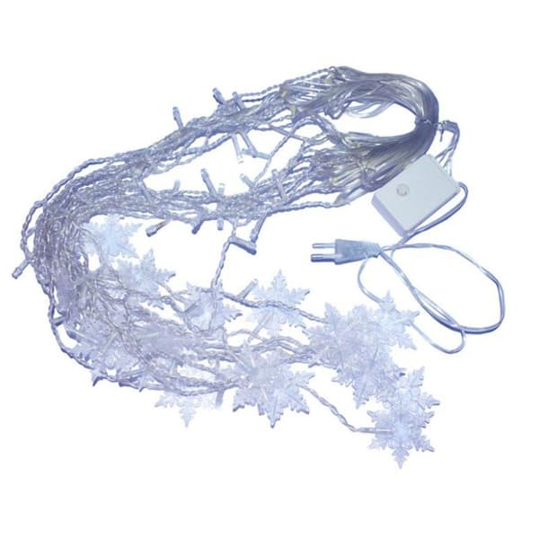 LED snøfnugg julelys, gardinlys julelys KLB