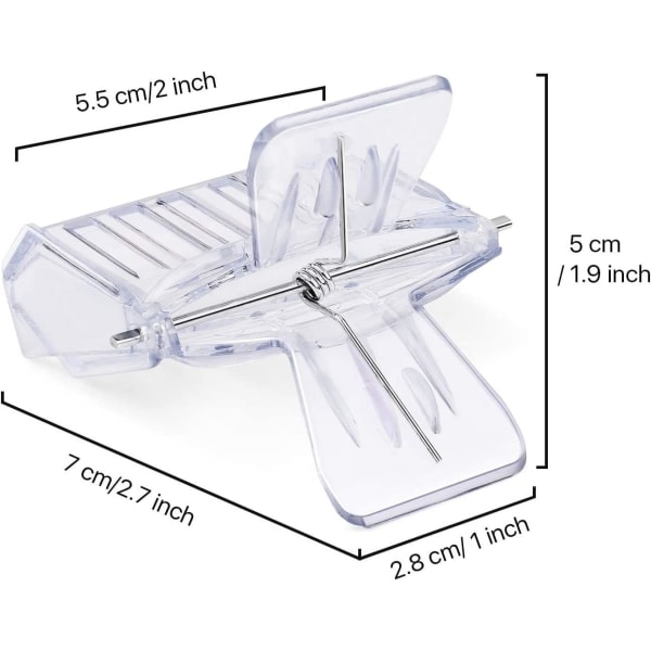 Dronningebi Bur (5 stk) Gennemsigtig Plast Clip Catcher Fældeboks Biavl Værktøj til Biavlere 7*5cm