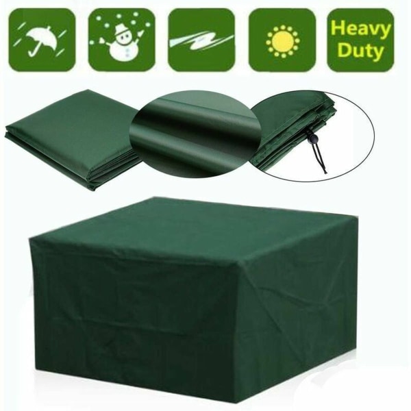 Patio furniture cover 211D square 308 x 138 x 89 cm - With windproof cord