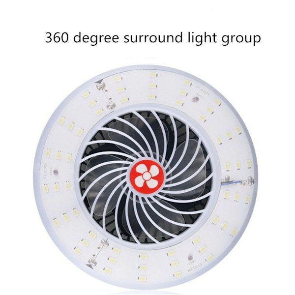 USB Genopladelig Ventilator Lys Live Multifunktionel Telt Camping Lys, Stil: Ven