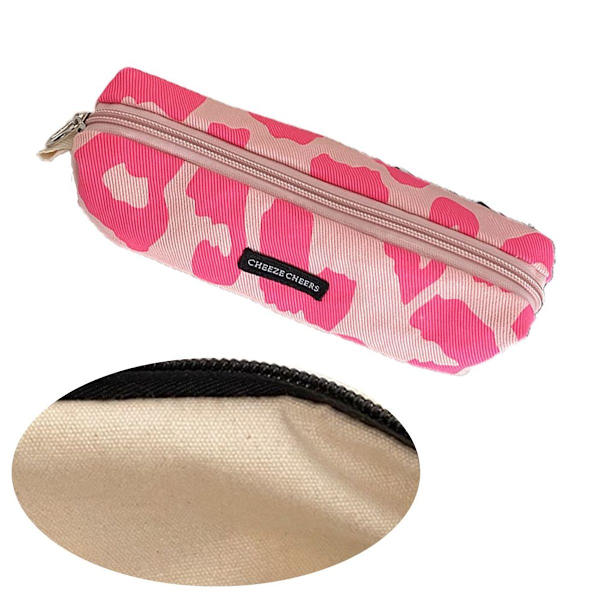 Canvas Student Stationery Pencil Case Högkvalitativt Pennfodral Rosa KLB