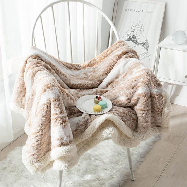 Polyester tykt teppe, lett termisk, mykt