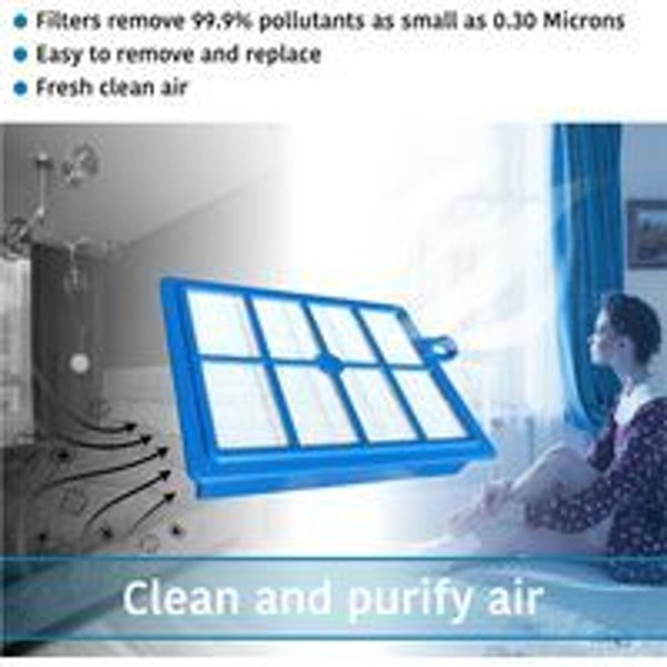 Allotech Set med 2 HEPA-filter som är kompatibla med Electrolux och Phi