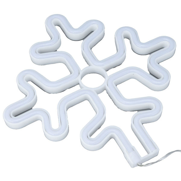 70 tum Neon Skylt Romantisk Jul Snöflinga Batteri USB KLB