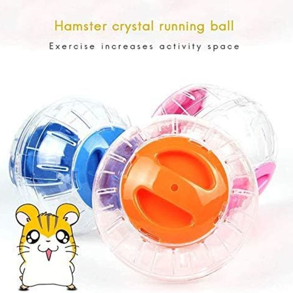 x Hamster-liikuntapallo 12cm Hamsterin juoksupallo Kirkas KLB