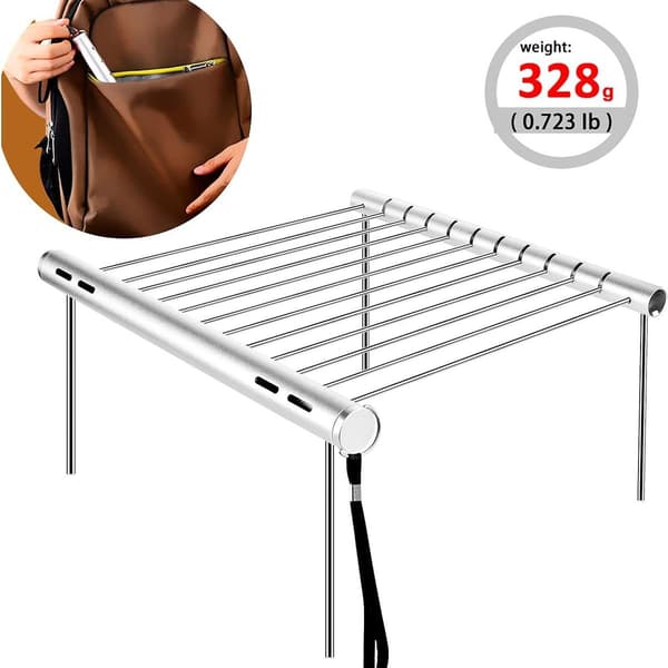 Camping Grill - Bærbar kompakt campinggrill laget av rustfritt stål