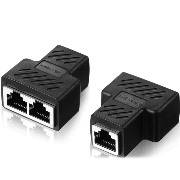 RJ11-jakajan sovitinjakaja, 2 kpl Ethernet-pistorasian jakajan liitin