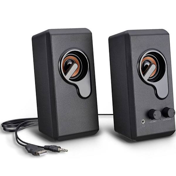 PC-högtalare, USB-dator RGB-högtalare stereohögtalarsystem för