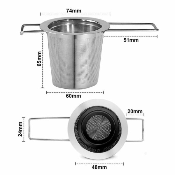 Teesiivilä, teesuodatin valmistettu 304 ruostumattomasta teräksestä