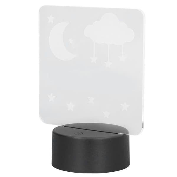 3D Lampe Nattlys 7 Farger LED USB Smart Touch Control KLB