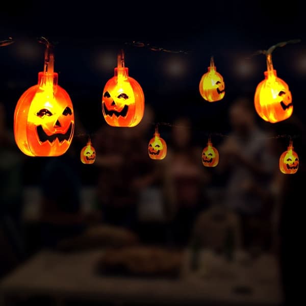 Halloween Gresskar Lys Fe LED Strengelys 6.56ft KLB