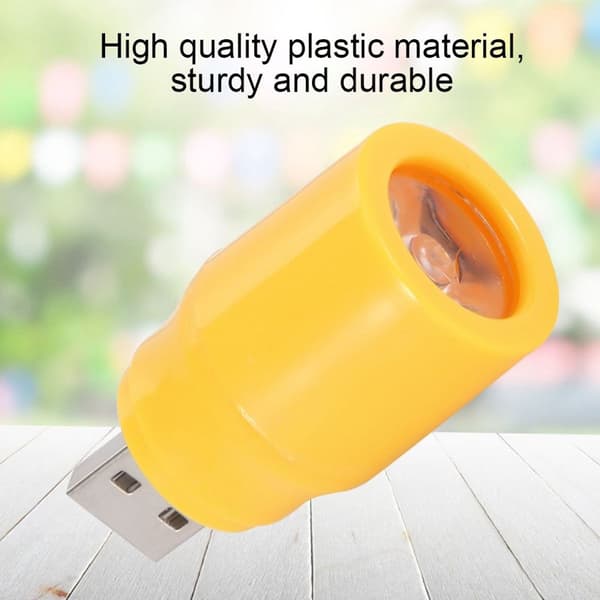 5V 1W langtidsholdbar mini USB LED-lampe i plast til studie KLB