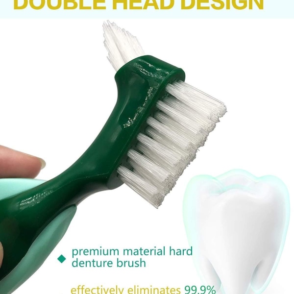 Førsteklasses tandbørste, flerlags børstehår og dobbeltsidet KLB
