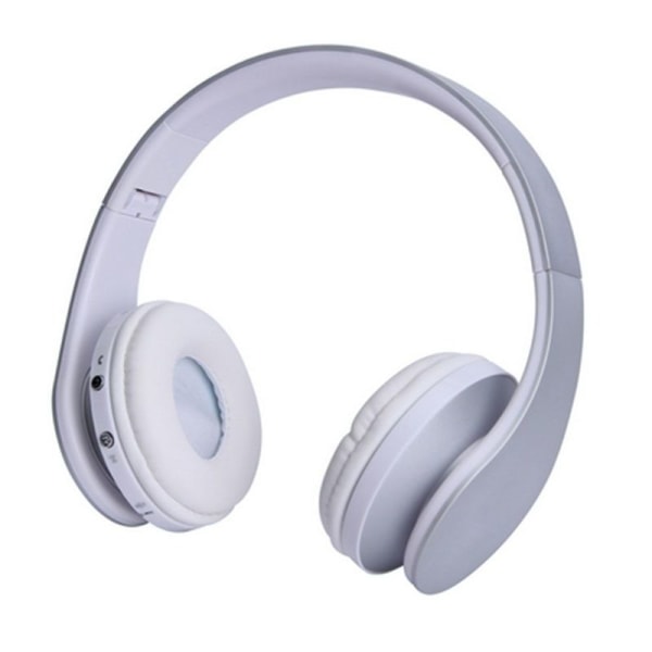 Bluetooth trådlösa hörlurar, over-ear headset med silver