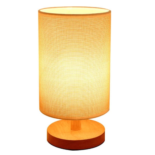 Mini LED USB natbordlampe, varmt lys, beige KLB