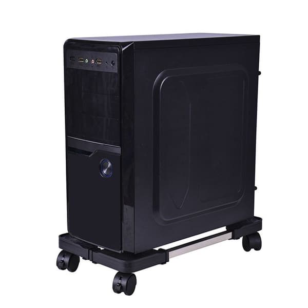 Stativ Datamaskin Skrivebord Stativ Universell Justerbar CPU Holder med 4