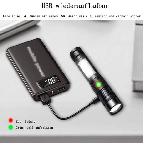 Solcelledrevet LED-campinglampe, bærbar campinglanterne, LED-solcellelys KLB