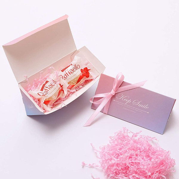 100 gram rött strimlat papper, strimlat kraftraffiapappersfyllning, presentkorgfyllning, festtillbehör och presentinslagning, strimlat silkespapper