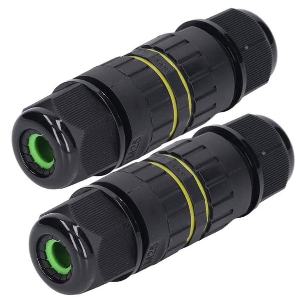 2-pack trädgårdskoppling M25 4-trådig IP68 KLB
