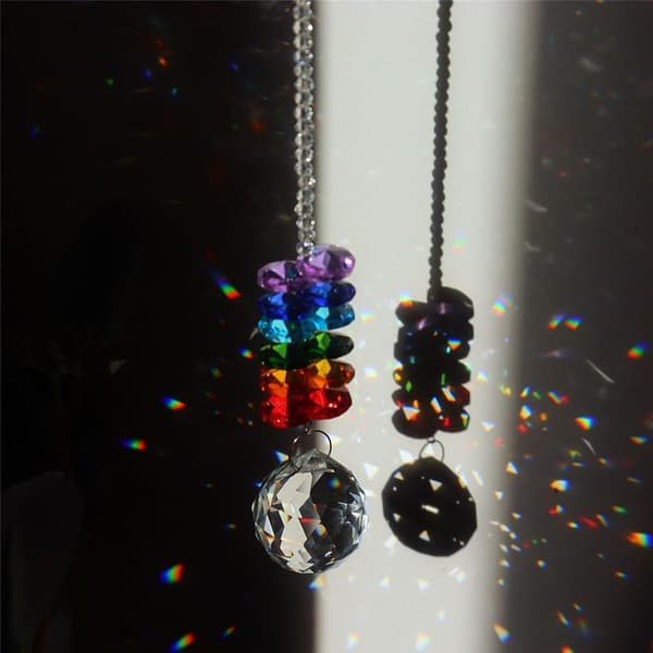 Pack Chandelier Suncatcher Kristallprisma Hänge Kristall