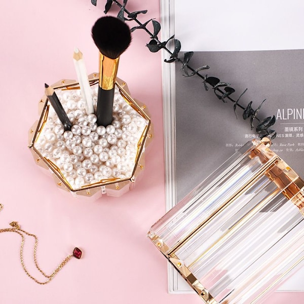 Håndlavet Krystal Makeup Penselholder Øjenbrynblyant Pen Form3