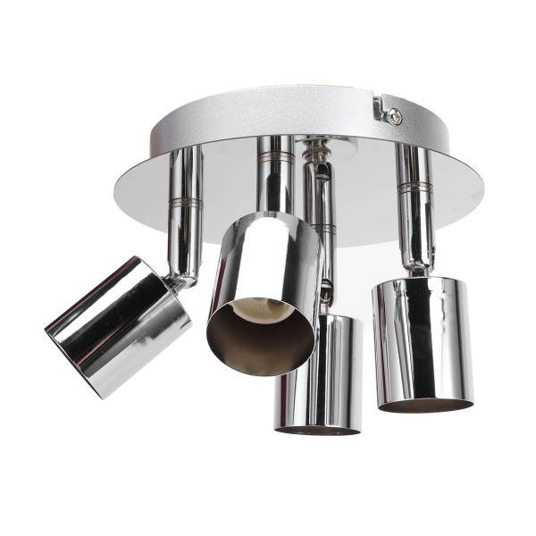 GU10 lampeholder, 4-hodet taklampebase, justerbar lampe KLB