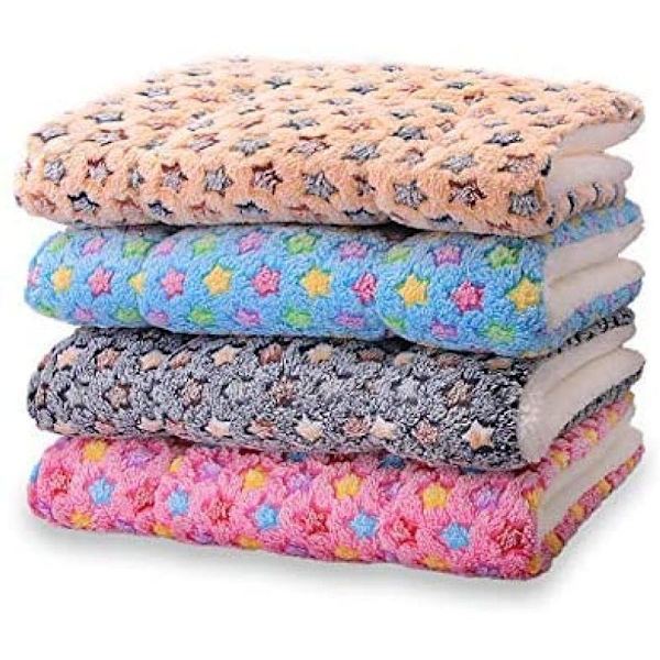 Fleece-koiranpeitto kissanpeitto superpehmeä lämmin ja pehmeä vaaleansininen KLB