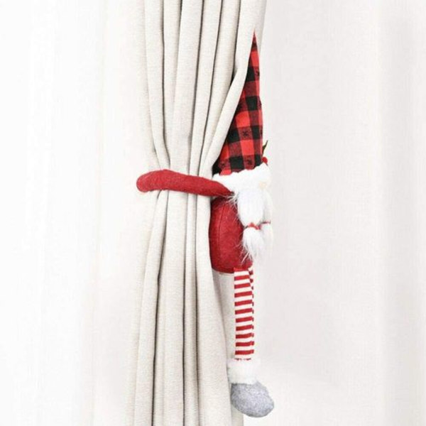 2-pack julgardinspännare julgardinspännare band snögubbe