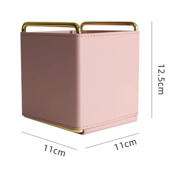 Läderpennhållare, pennkopp och arrangör för Essential Pink KLB