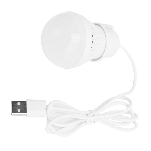 LED-lampe bærbar USB 5V 3W nødlyspære for KLB