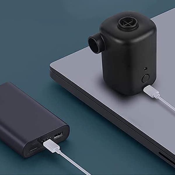 Ultra Mini Ilmapumppu, Ladattava, 4 Désiä, Musta